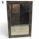 DISTRESSED FRAMED MIRROR
