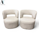 SWIVEL CHAIRS (PAIR)