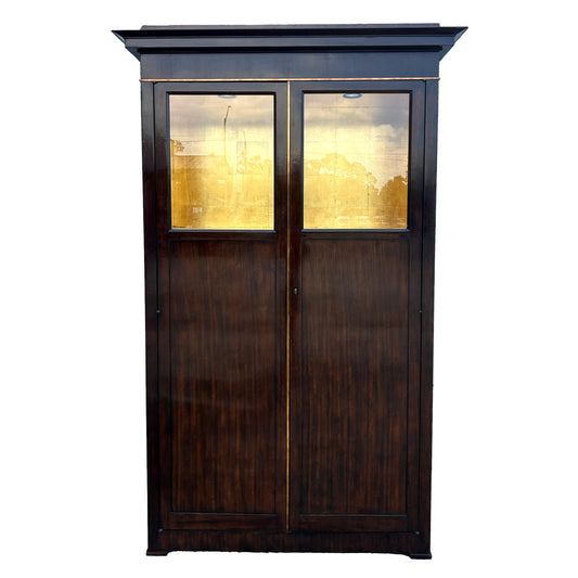 Henredon Hutch with Gold Leaf Compartment