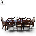 THOMASVILLE BOGART  DINING TABLE W/CHAIRS