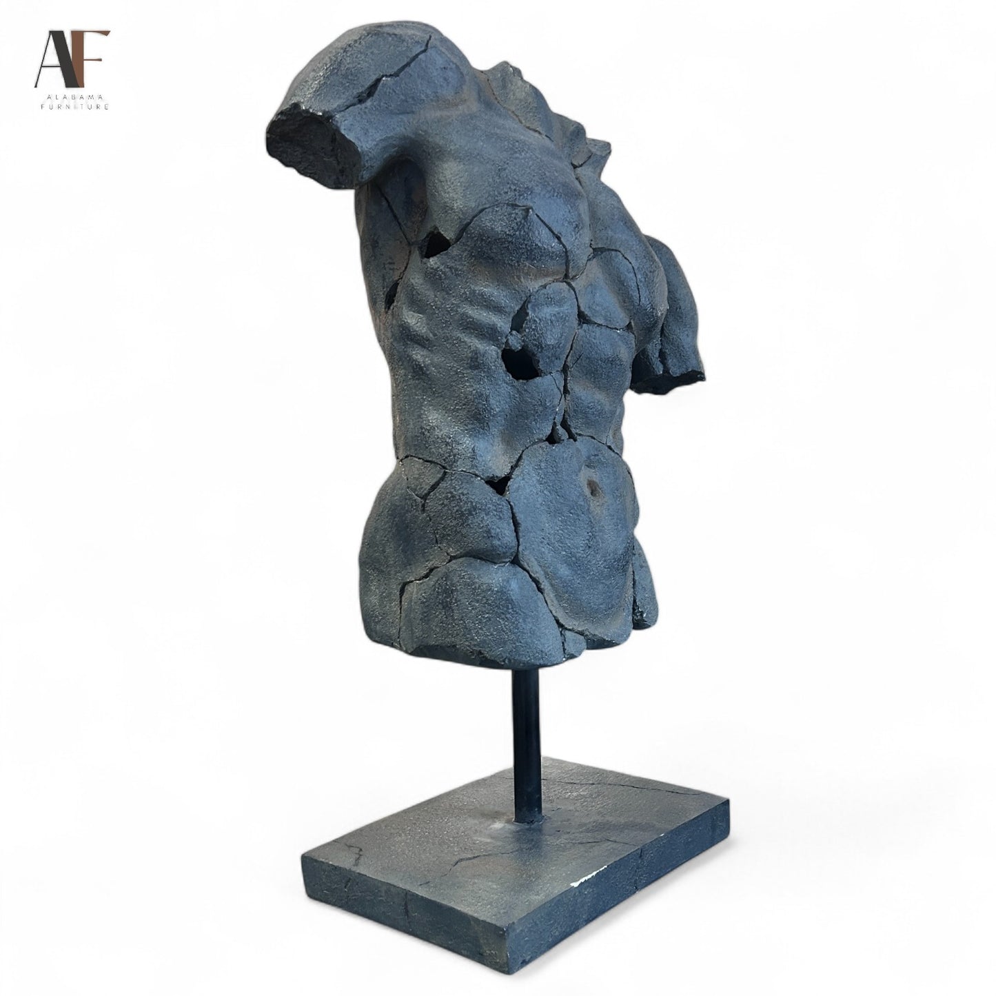 SAGEBROOK HOME CRACKLED TORSO SCULPTURE