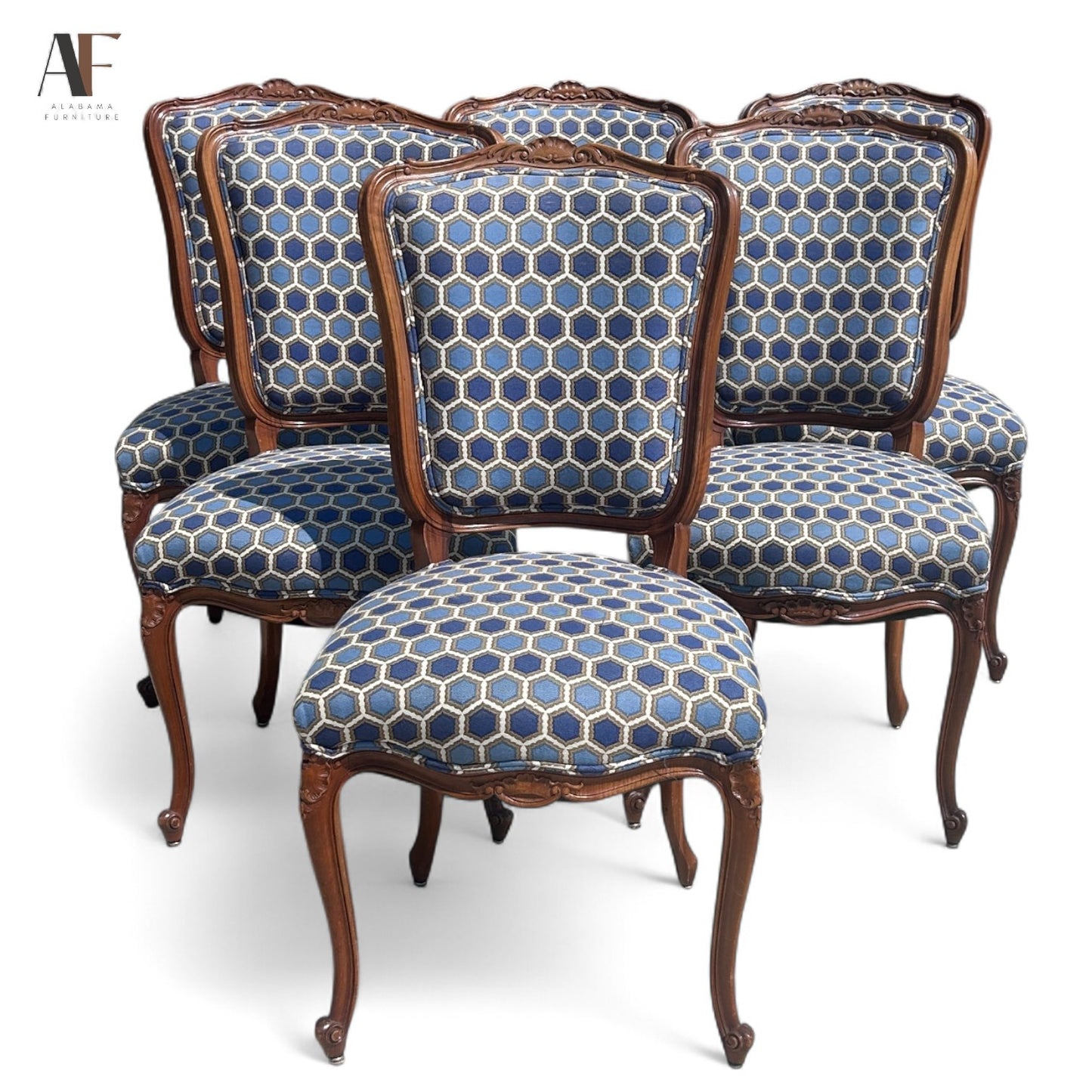 WAYDELICH CABINET MAKER TABLE WITH 6 CHAIRS