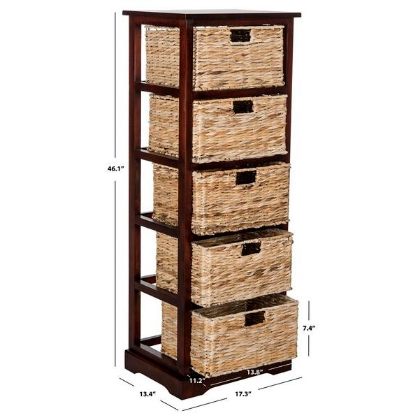 Vedette 5 Wicker Basket Storage Tower