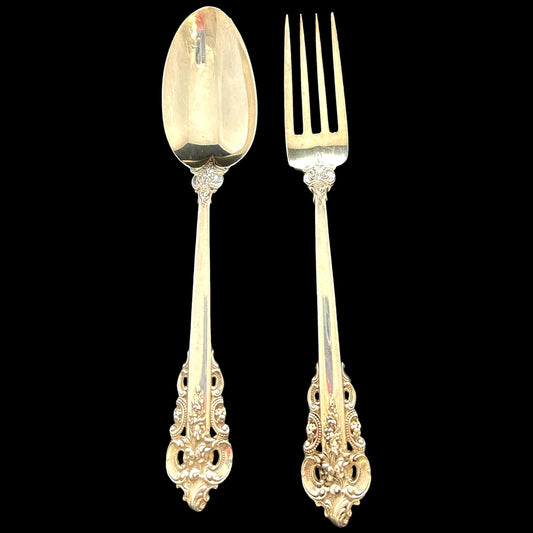 Grande Baroque Sterling Silver Spoon And Fork