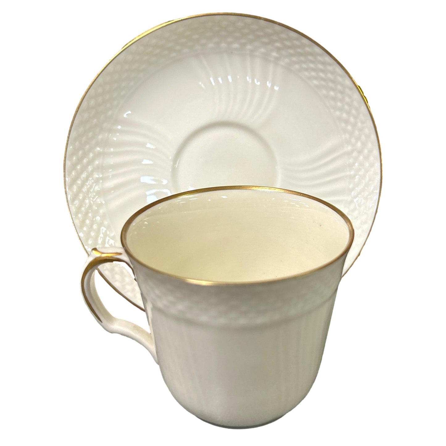 Royal Copenhagen Set Of 6 Cups/Saucers / Gold Trim