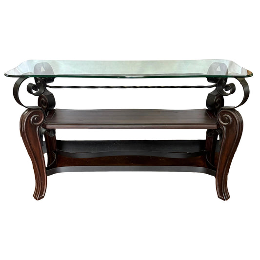 Glass Top Sofa Table