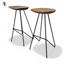 WEST ELM BARSTOOLS (PAIR)