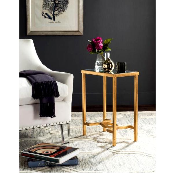 Gold & Mirror Side Table