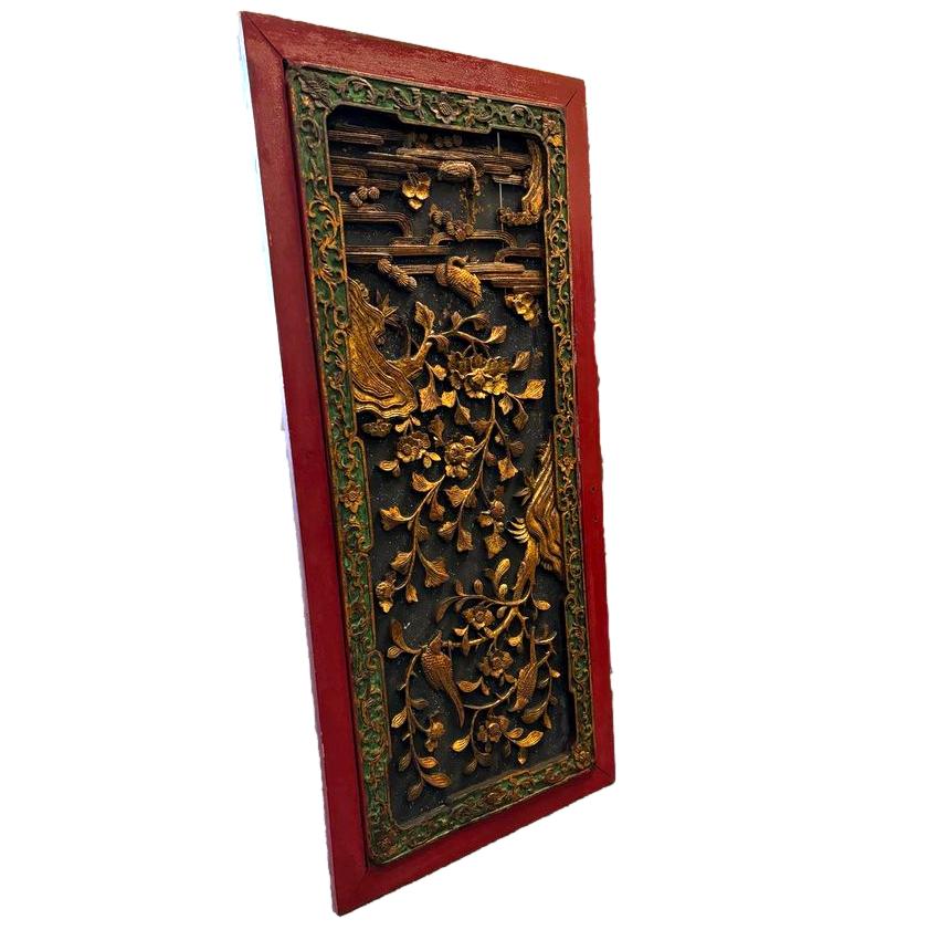 Oriental Carved Panel