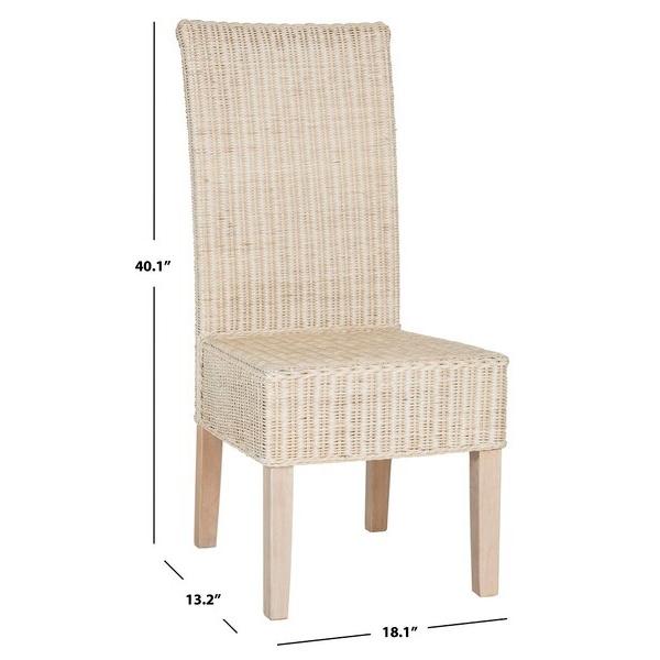 Set of 4 Arjun 18" H Wicker Dining Chairs