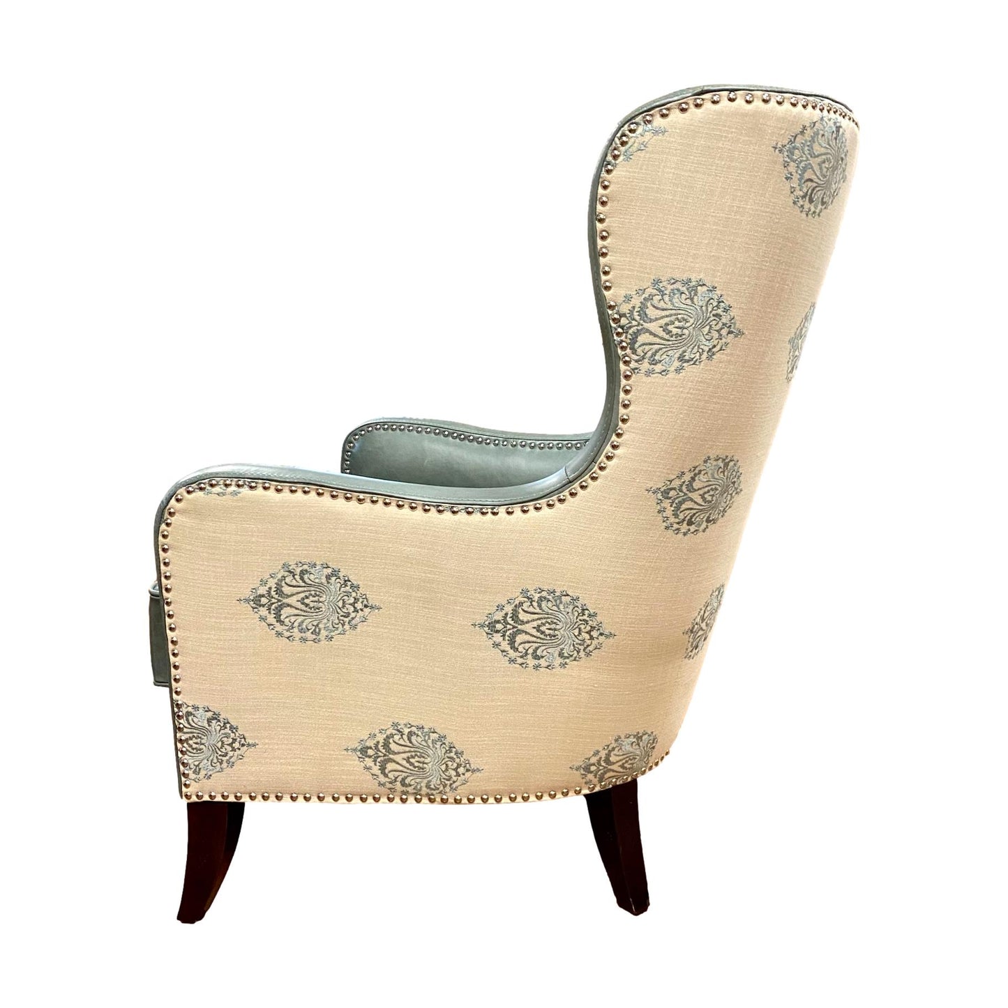 Silver Lake Leather Wing Chair