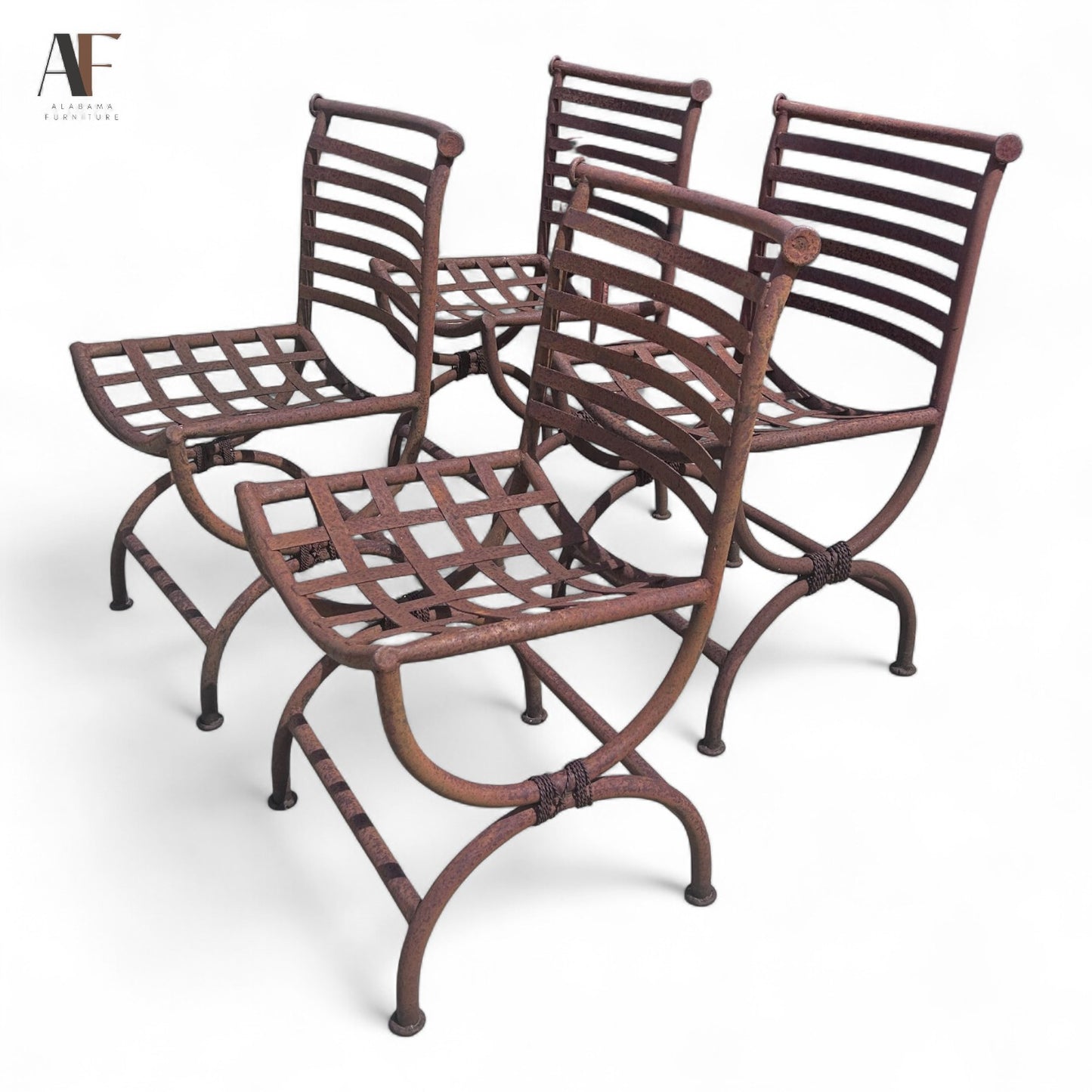 IRON CHAIRS (SET OF 4)