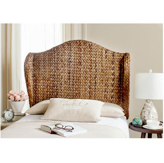 Nadine Brown Winged Twin Headboard