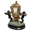 BRONZE CHERUB CENTERPIECE