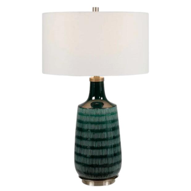 Pair of Scouts Teal Table Lamp