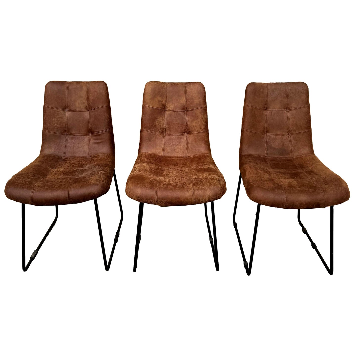 Set of 3 Mid-Century Modern Upholstered Chairs