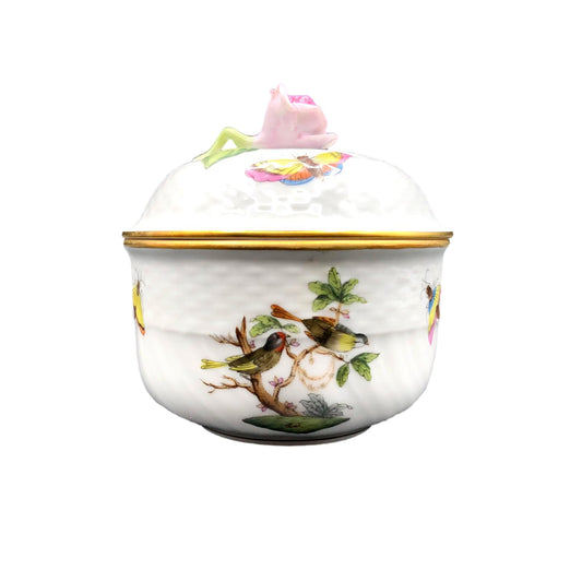 Herend Rothschild Bird Small Sugar Bowl with Lid