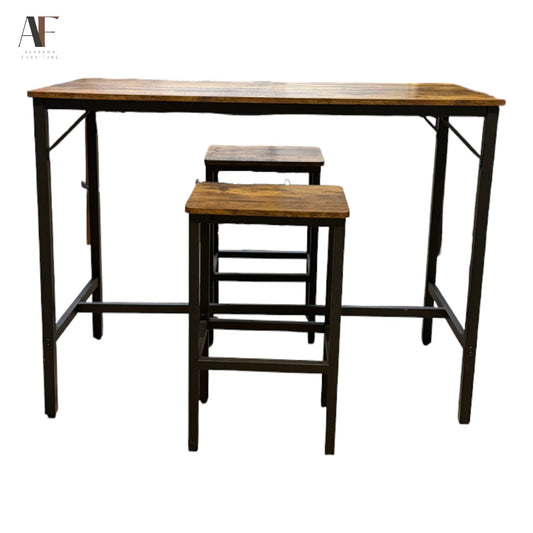 TABLE W/ CHAIRS (2 STOOLS)