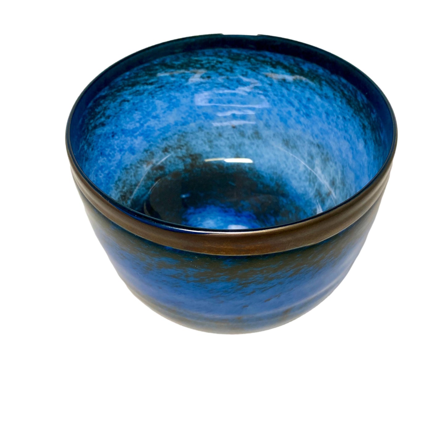 Blue Art Glass Bowl