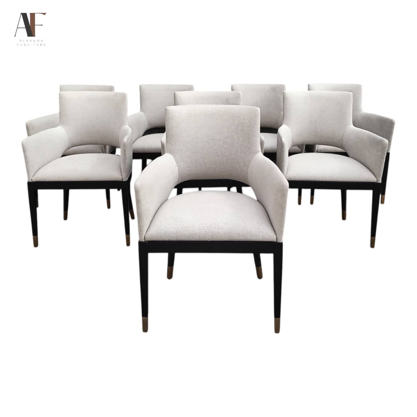 THEODORE ALEXANDER CARLYLE DINING CHAIRS (SET OF 8)