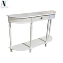 WHITE SOFA TABLE