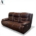 LEATHER RECLINING SOFA