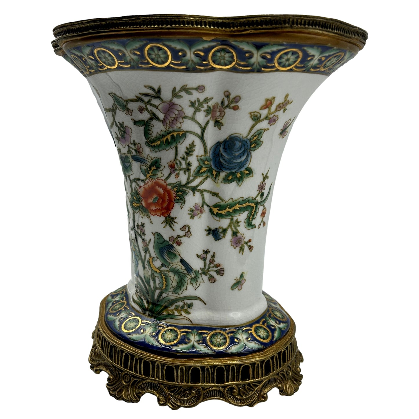 Vase with Brass Trim