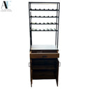 CRATE AND BARREL WINE CABINET
