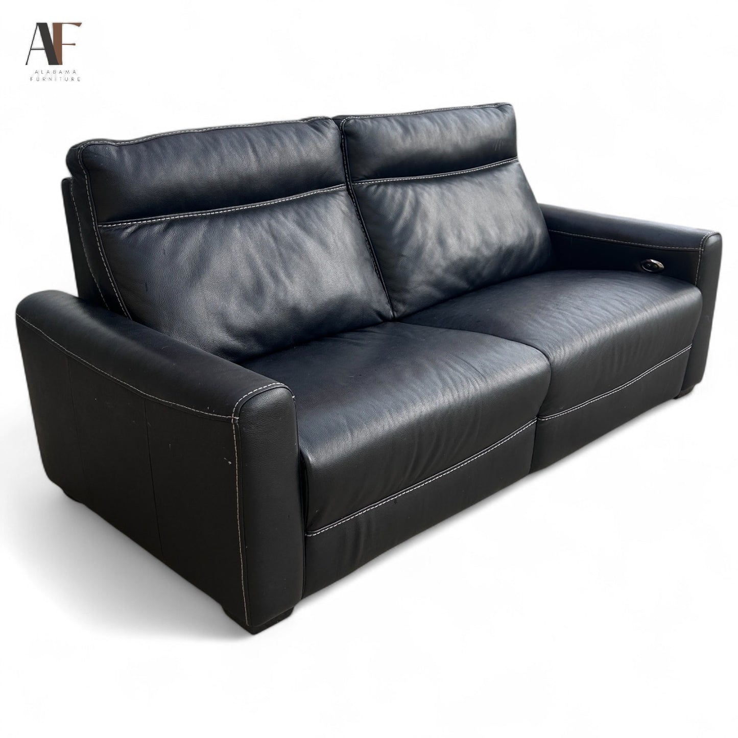 LEATHER RECLINING SOFA