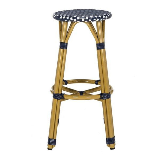 Pair of Kelsey Black/White Bar Stools