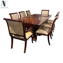 DINING TABLE W/8 CHAIRS