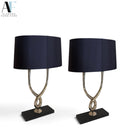 PORTA ROMANA ORGANIC LOOP TABLE LAMPS (PAIR)