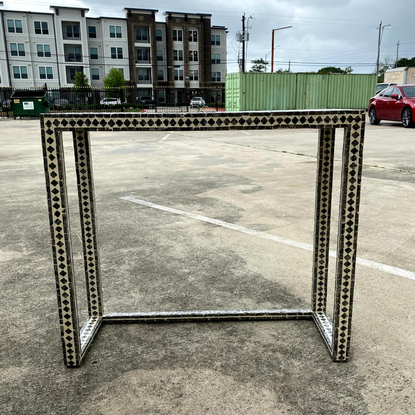 Sofa Table with Shell Inlay