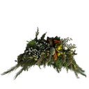 CREATIVE BRANCH HORIZONTAL GREEN & SILVER SPRAY