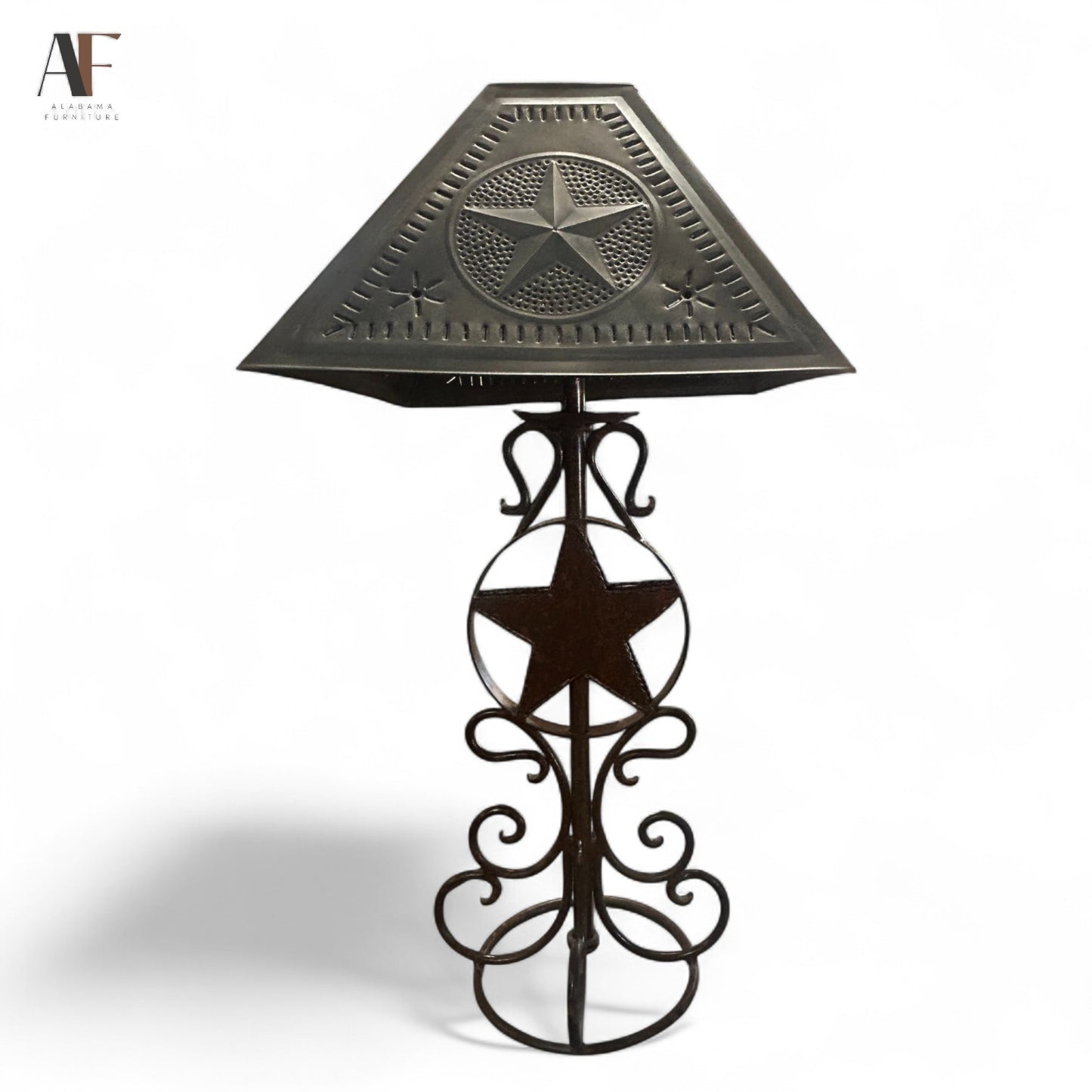 TIN SHADE STAR LAMP