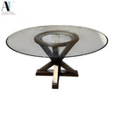 ROUND TOP GLASS TABLE