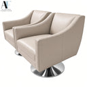 MITCHELL GOLD AND BOB  SWIVEL CHAIRS (PAIR)