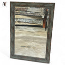 DISTRESSED FRAMED MIRROR