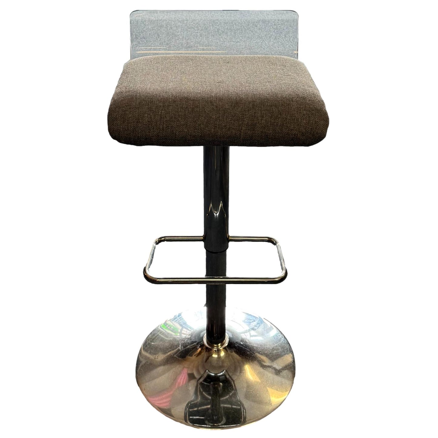 Pair of Adjustable Acrylic Back Stools