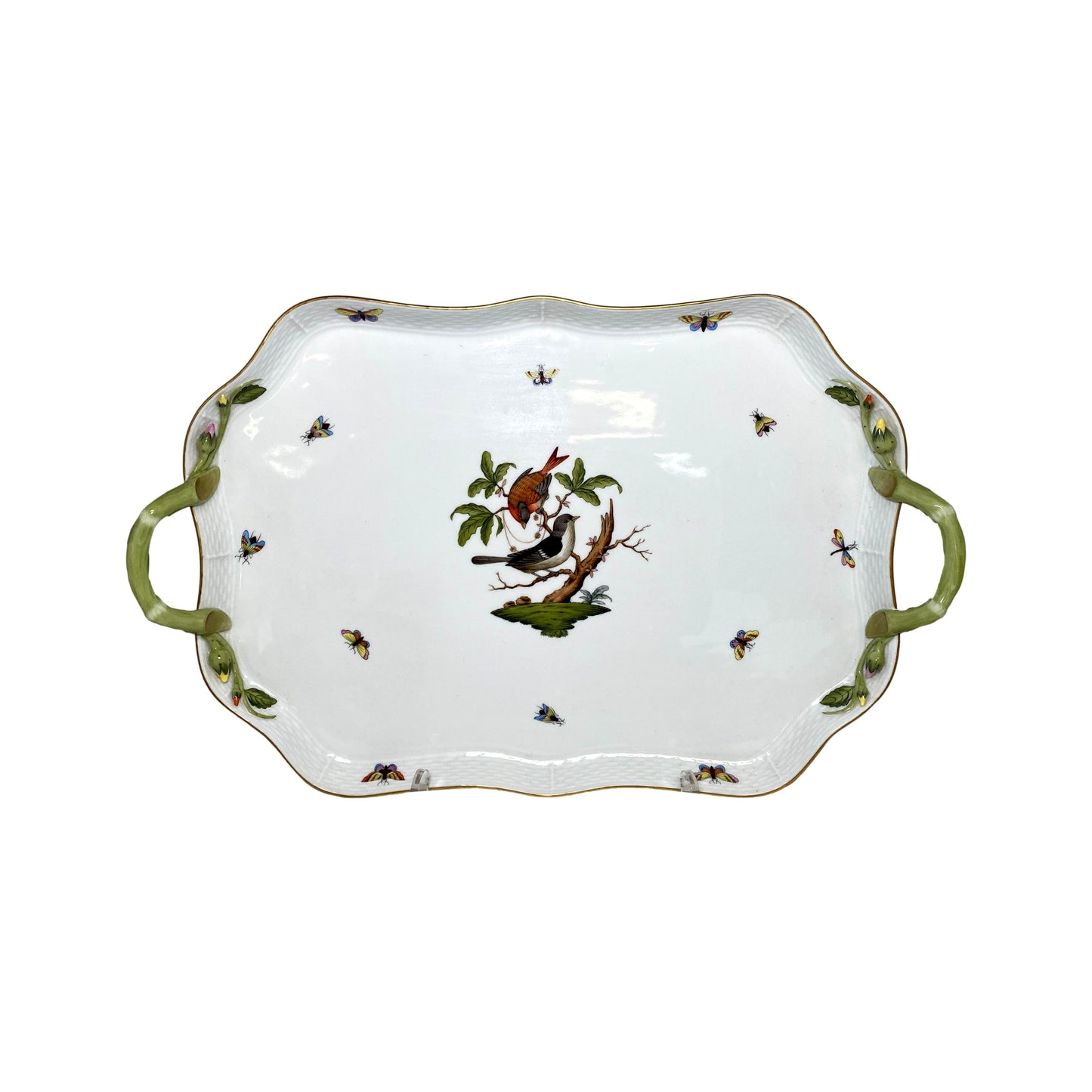 Herend Rothschild Bird Rectangular Serving Platter