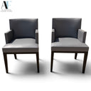 CHRISTIAN LIAIGRE LEATHER CHAIRS (PAIR)