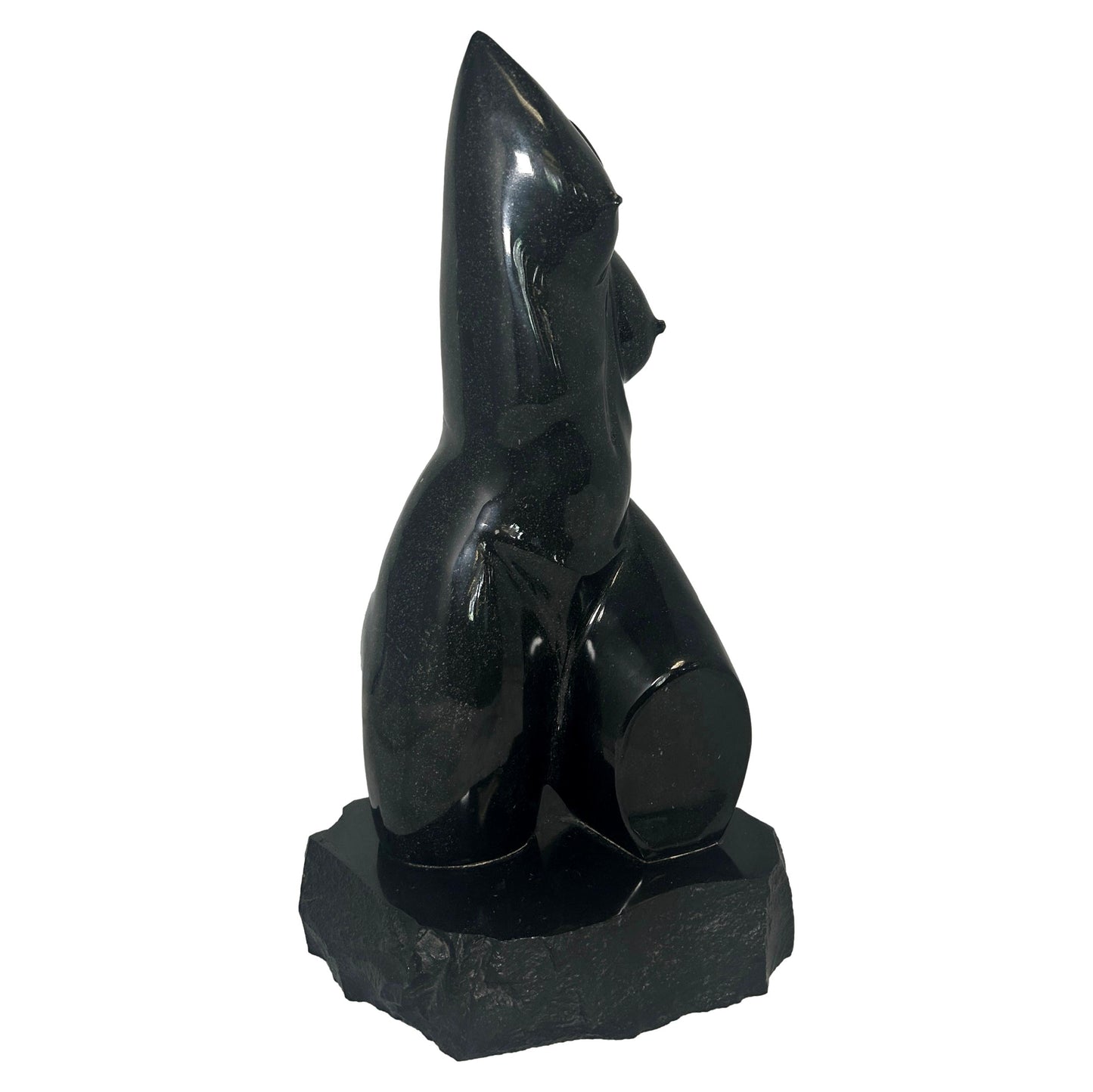 Black Marble Bust Sculpture