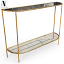 GLASS TOP SOFA TABLE