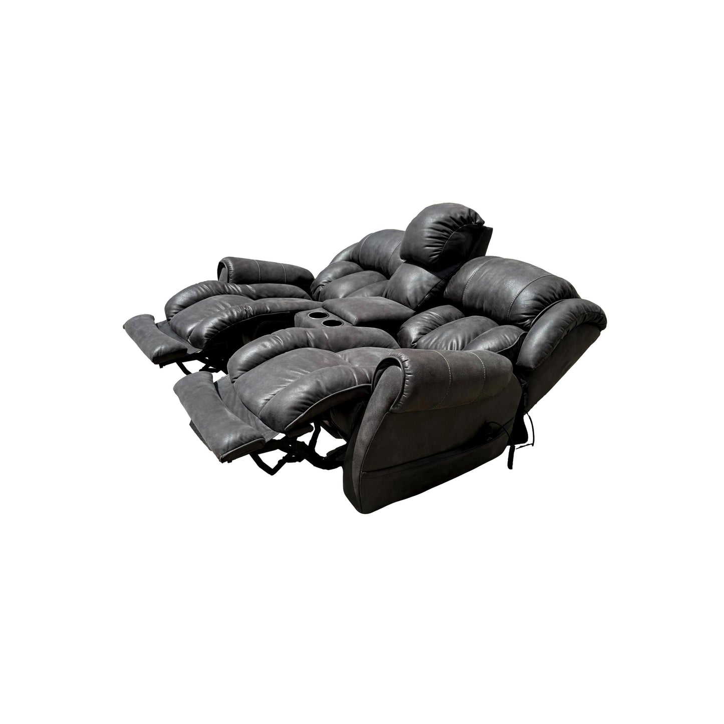 Gray Power Reclining Loveseat