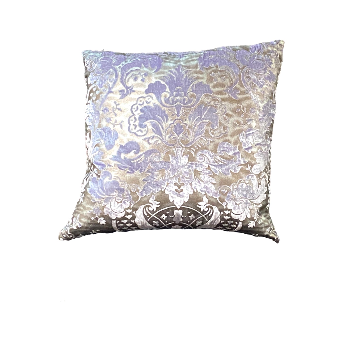 Pair of Lavender and Silver Pillows