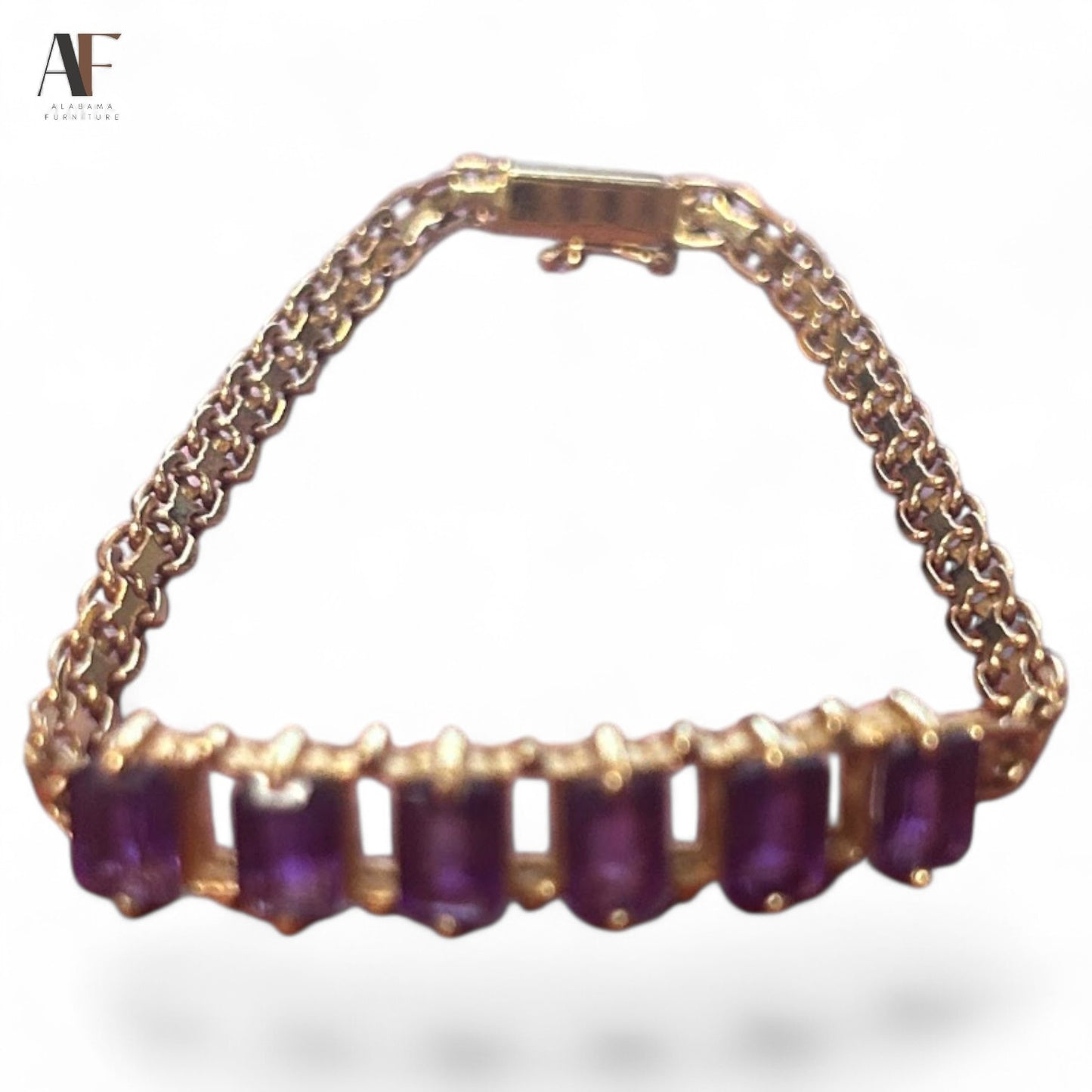 14K AMYTHEST  BRACELET