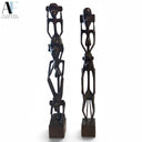 WOOD FIGURINES (PAIR)