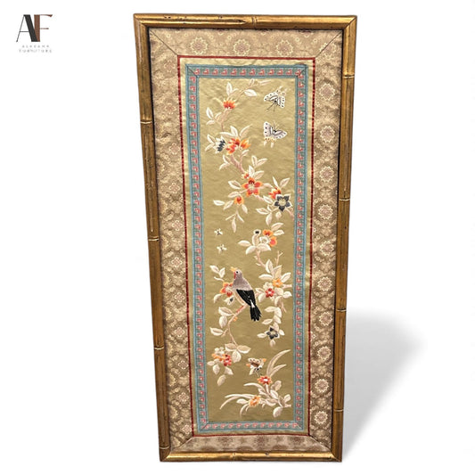 SILK EMBROIDERY PANEL