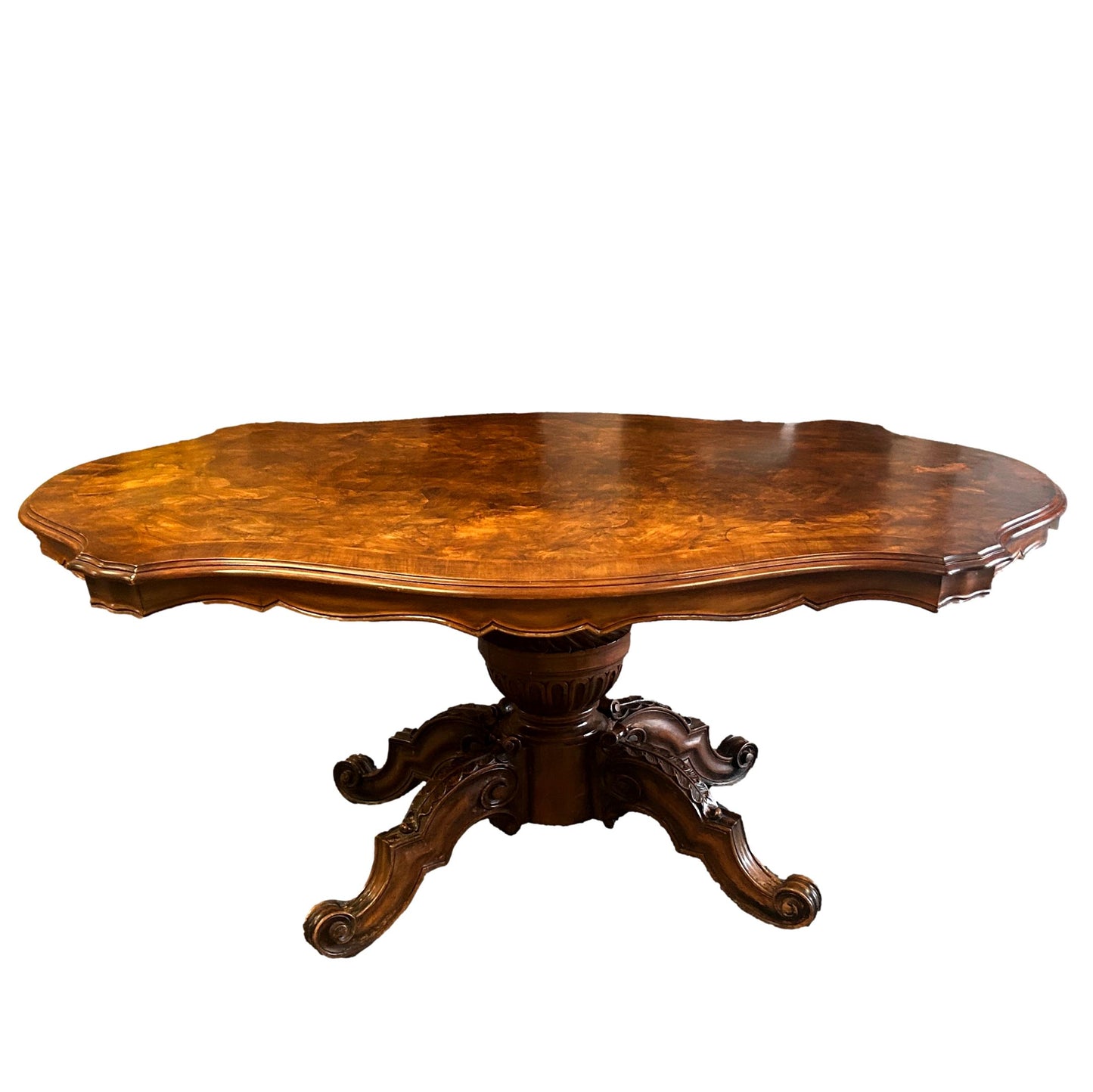 Burled Walnut Table