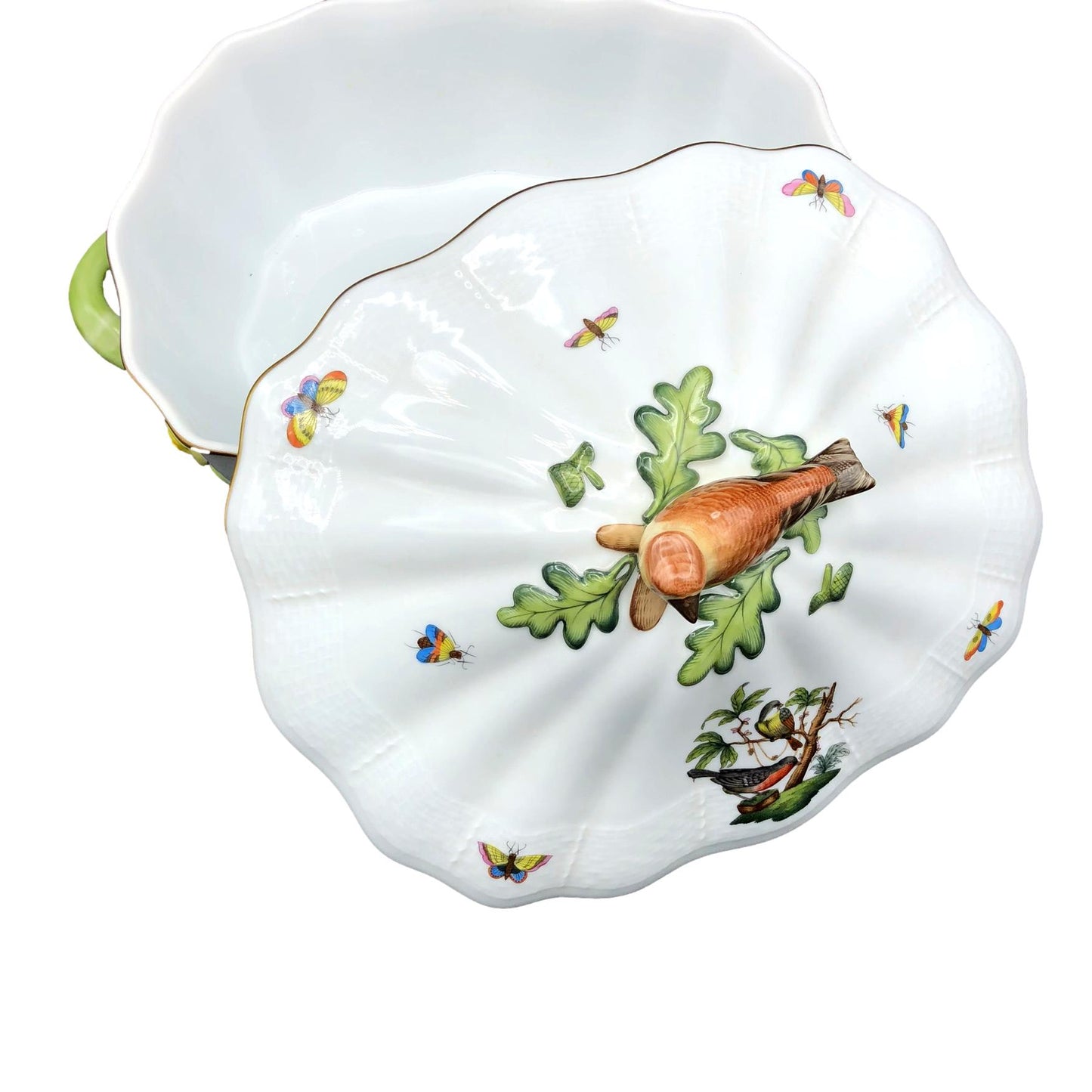 Herend Rothschild Bird Serverwith Lid